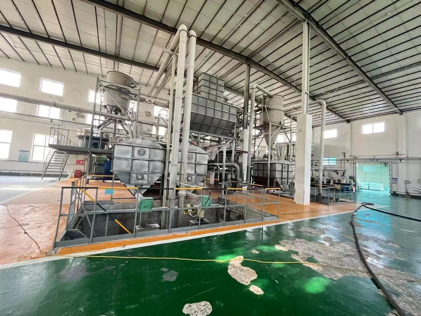 Admixture production and processing area